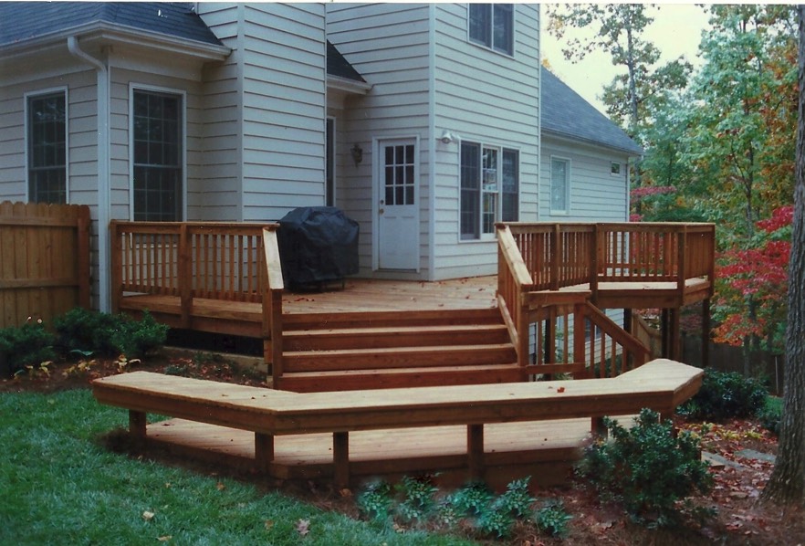 long deck bench